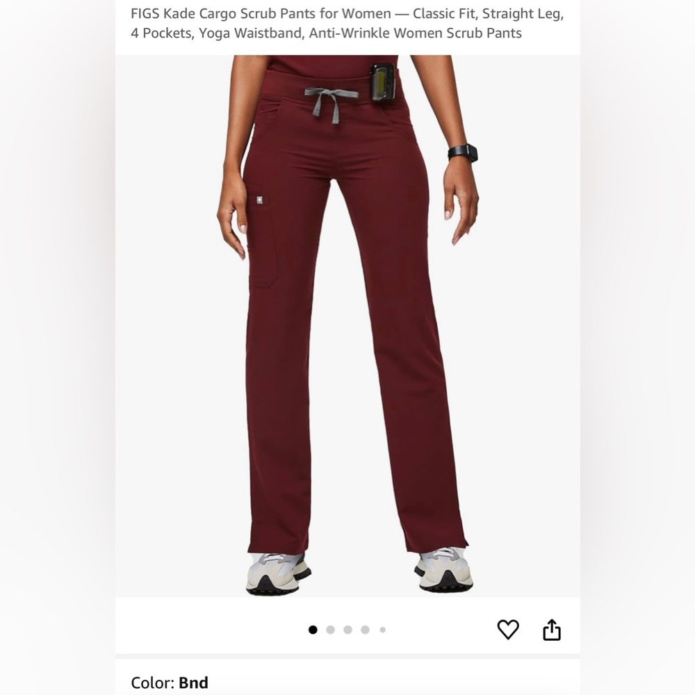 Figs Burgundy Scrub Pant (PO#1618,1645)